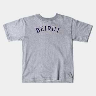 Beirut Lebanon Vintage Arched Type Kids T-Shirt